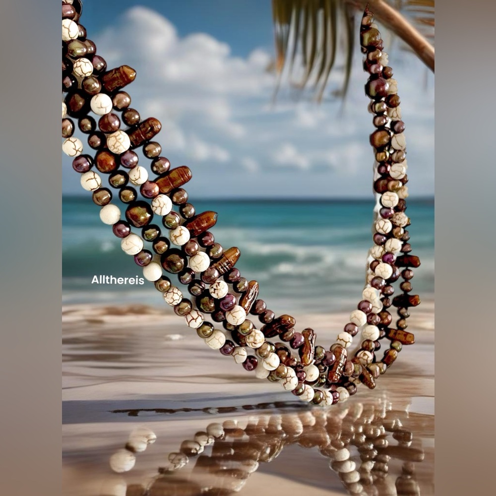 Freshwater Pearl necklace💕🐬 - Picture 15 of 16